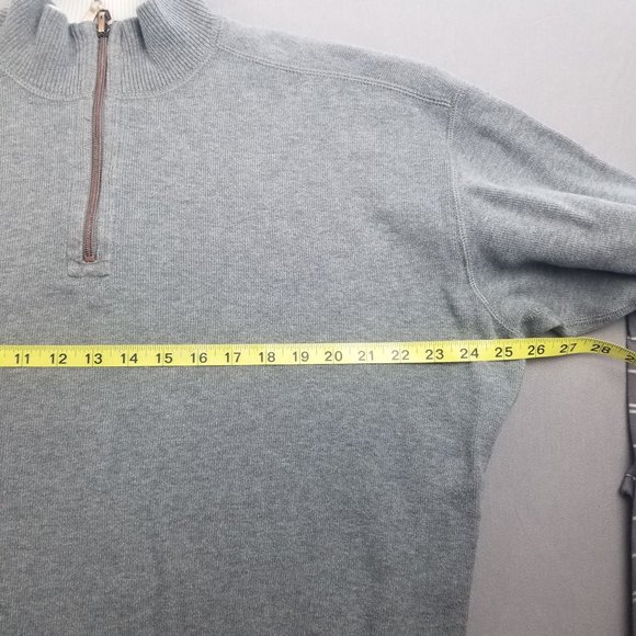 Tommy Bahama Men's Cowl Quarter Zip Sweater Long Sleeve - Picture 6 of 9